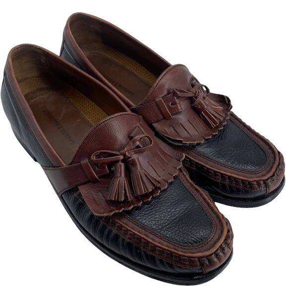 Men's 10.5M JOHNSTON & MURPHY Aragon II Kiltie Tassel Loafer 200592 - Picture 1 of 11